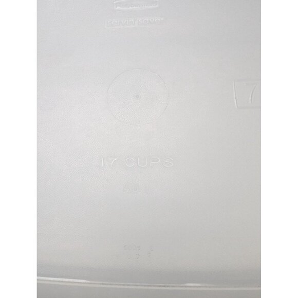 Vintage Rubbermaid Large 17 Cup #7 Rectangle Container White Lid - Picture 6 of 10